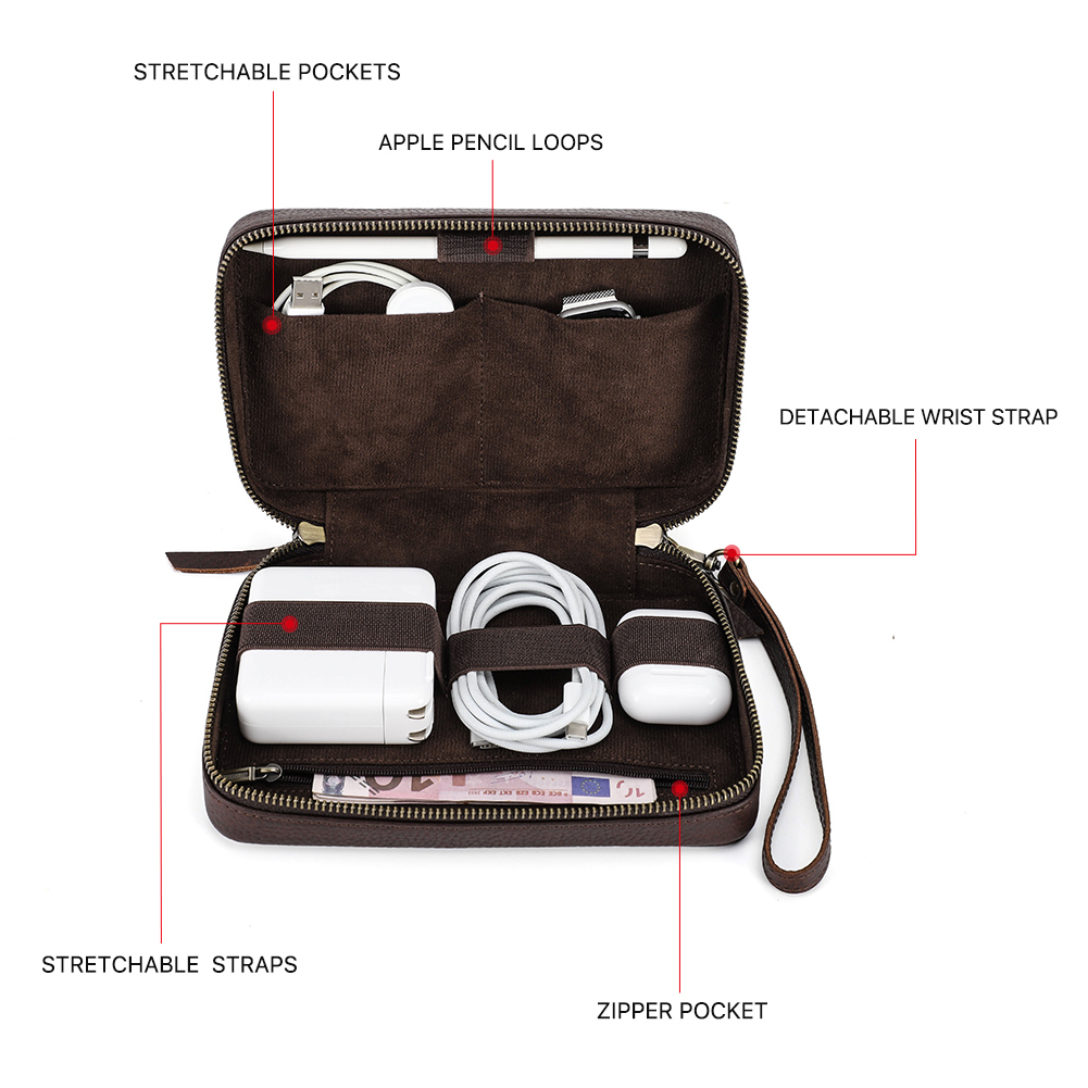 Túi đựng cáp dữ liệu USB, hộp  - đánh giá và giá Tech Accessories Case